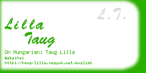 lilla taug business card